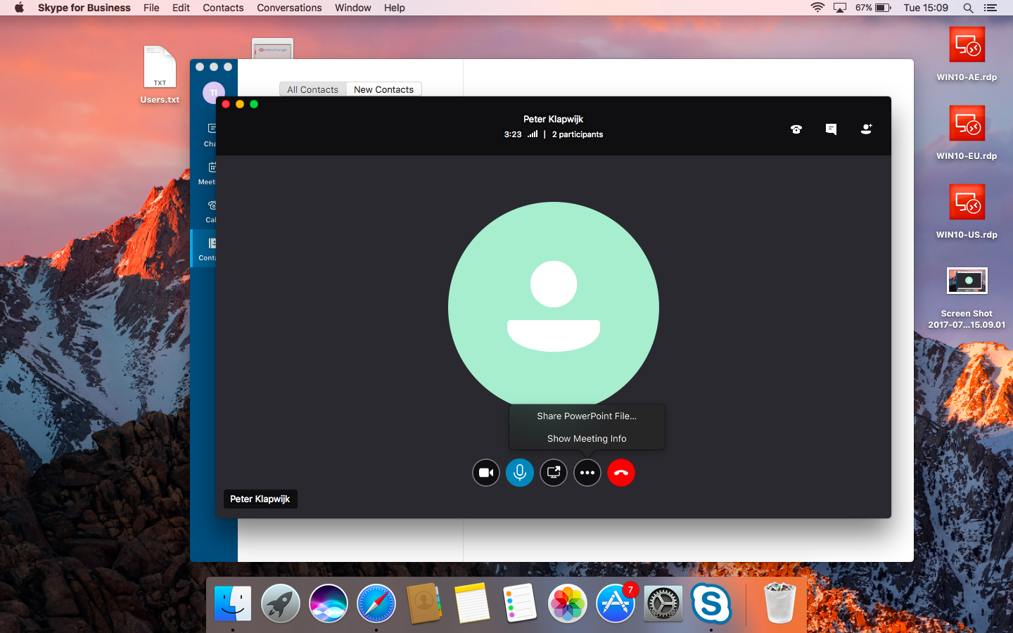 skype for business mac screen share slow